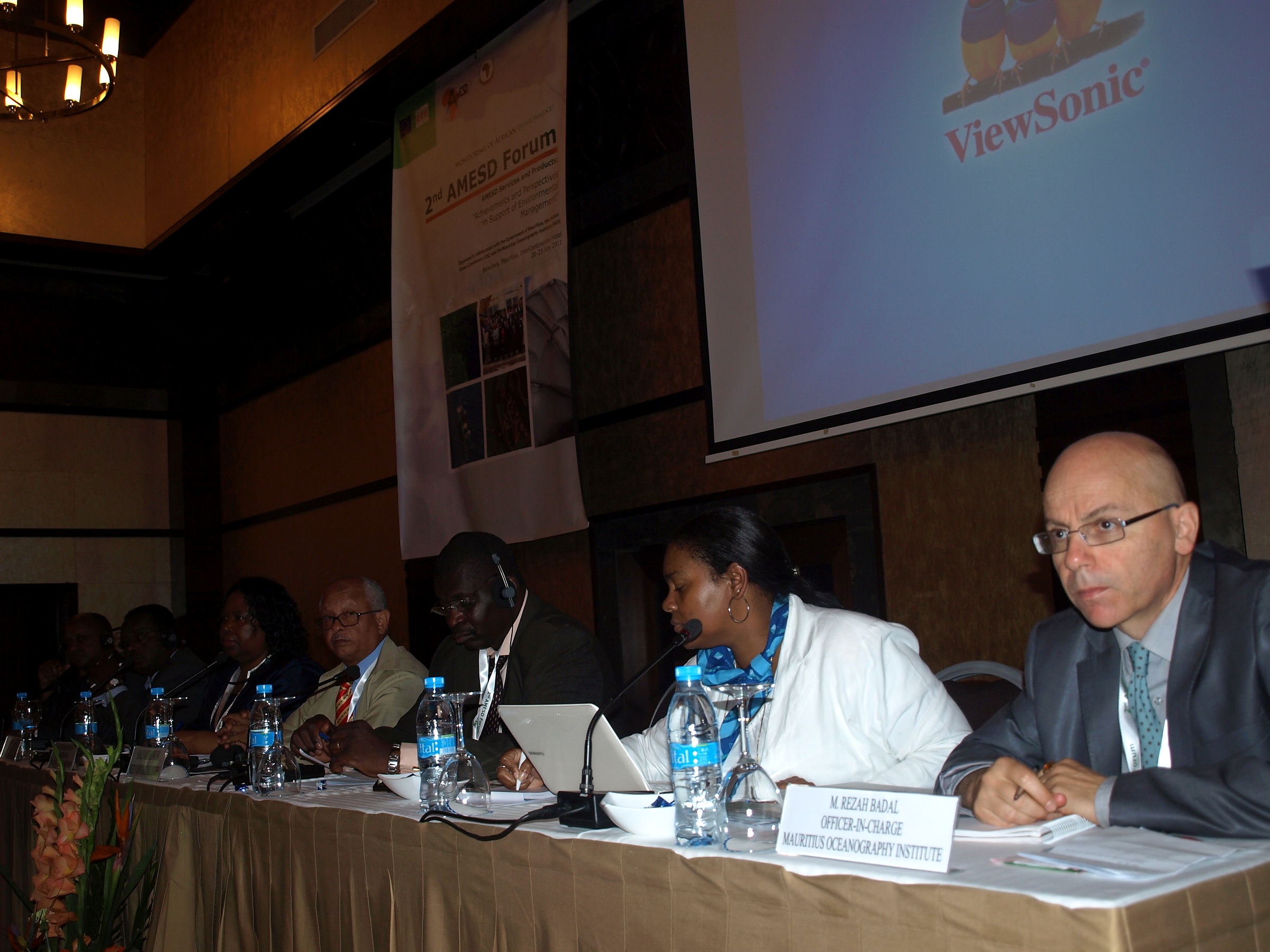 Danilo Barbero participating in an AMESD Programme meeting with the Ethiopian Mapping Agency